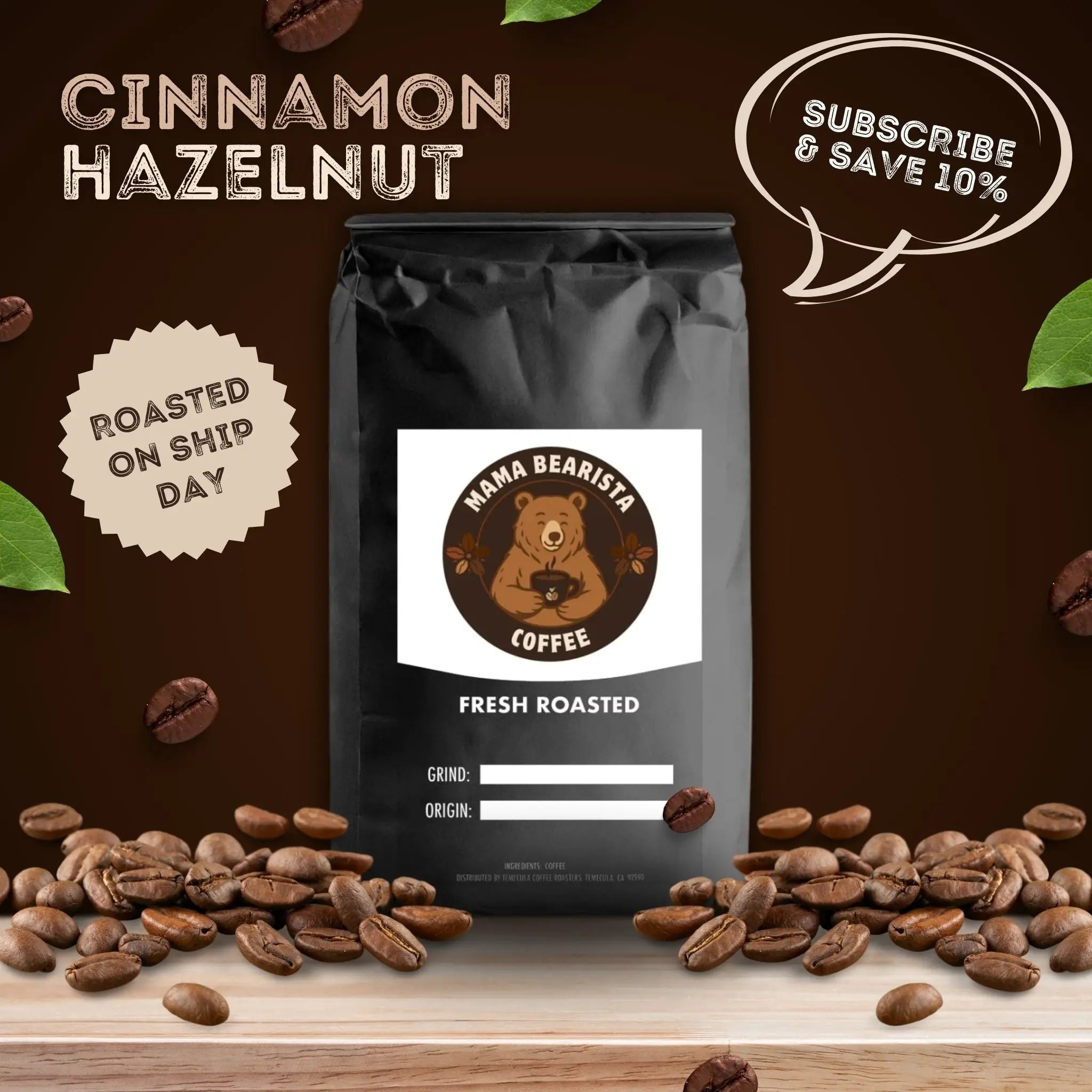Cinnamon Hazelnut Mama Bearista Coffee