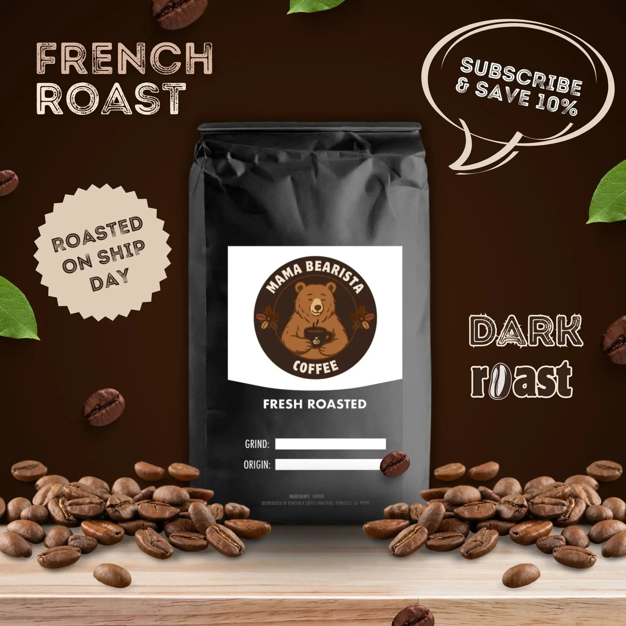 French Roast Mama Bearista Coffee
