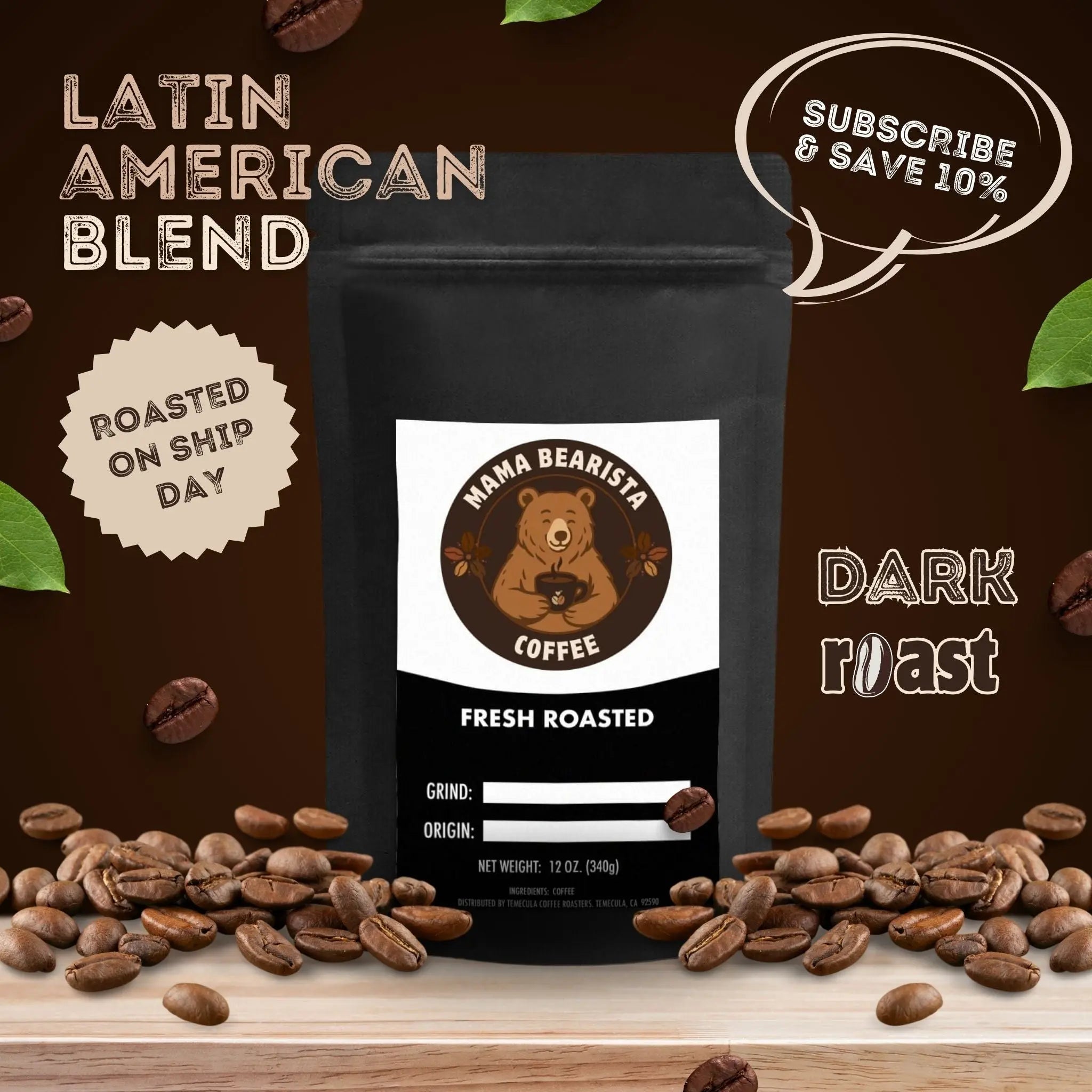 Latin American Blend Mama Bearista Coffee